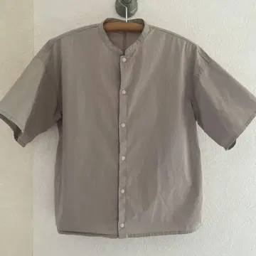 muji labo 무지 라보 스탠드 카라 반팔 셔츠 M-L