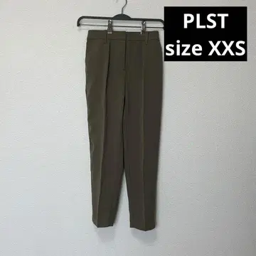 PLST 올리브색 테이퍼드 팬츠 XXS