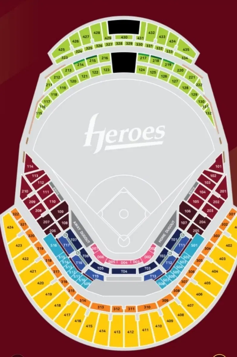 6/29 Key vs Samsung, third-tier, fourth floor reserved seats, front and back, 2 or 4 connecting seats