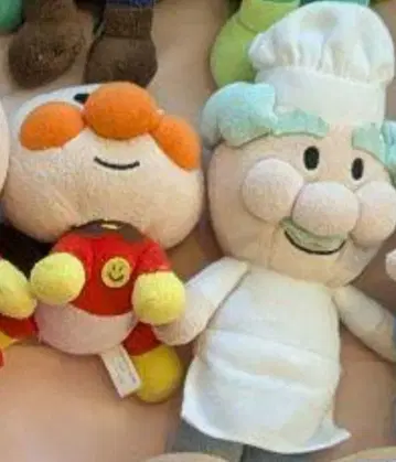 호빵맨 봉제 인형 4종 세트
