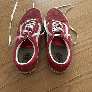 Vans 울트라 쿠시 스웨이드 스니커즈 레드
