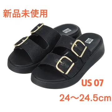 핏플랍 반짝이는 슬라이드 샌들 24~24.5cm