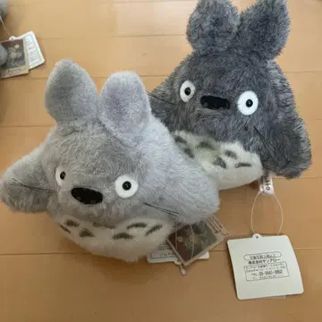 토토로풍 그레이 봉제 인형 2개 약 15cm