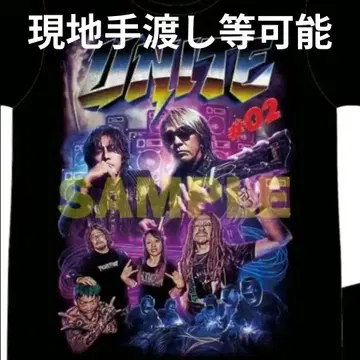 B'z UNITE #02 콜라보 티셔츠 M 사이즈