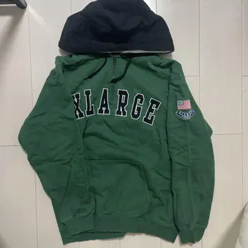 XLARGE 그린 후드 부착 후드티 L 사이즈