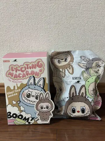 Labubu Exciting Macaron 봉제 인형 TOFFEE