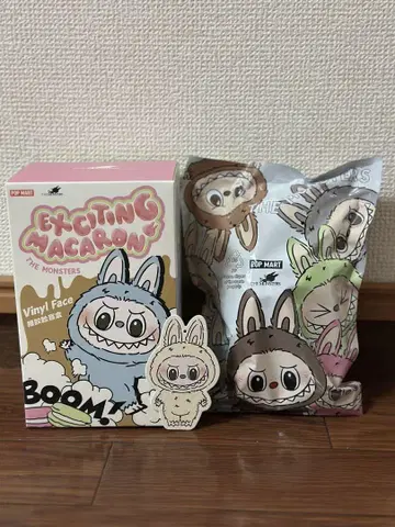 Labubu Exciting Macaron 봉제 인형 SOYMILK