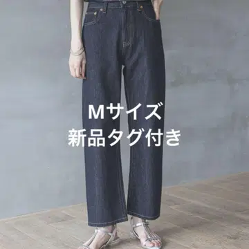 글로벌 워크 GOOD 데님 스트레이트 팬츠 네이비 M 사이즈