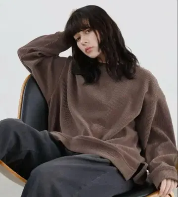 컷 코듀로이 크루넥 풀오버