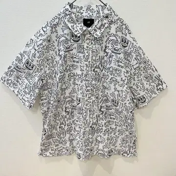 H&M 키스 해링 콜라보 반팔 셔츠 XL