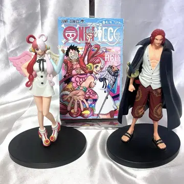 ONEPIECEFILMRED 샹크스 & 우타 피규어 세트 영화 혜택 포함