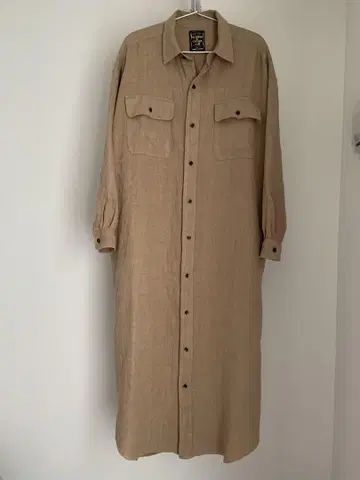허그아워 셔츠 원피스 긴팔