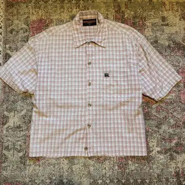 90s 반스 체크 셔츠 짧은 기장