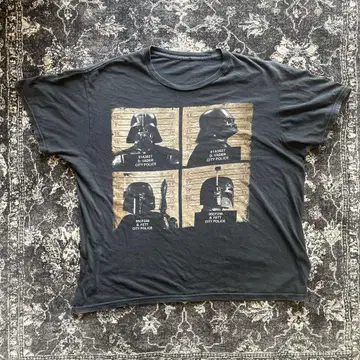 00s STAR WARS 빌런 MUG SHOT 빈티지 티셔츠