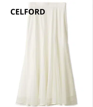 CELFORD 세미 얇은 명주 스커트