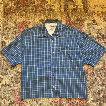 Wrangler 체크 셔츠 짧은 기장