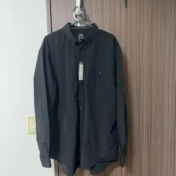 URBAN RESEARCH DOORS 버튼 다운 긴팔 셔츠 L 블랙