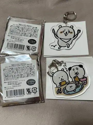 나가노의 곰 농담곰 퍼그 카페 아크릴 키링 아크링 키링
