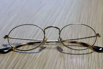 Rayban 골드 원형 안경
