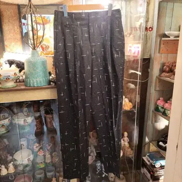 크림 소다 빈티지 카스리 슬랙스 로커빌리