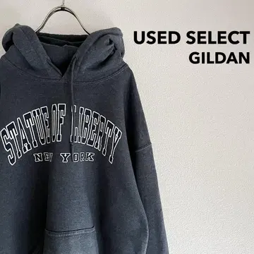 구제 의류 "GILDAN" 기념 후드 티 / 풀오버