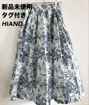 미사용 새상품 택 포함 HIAND 보태니컬 무늬 스커트