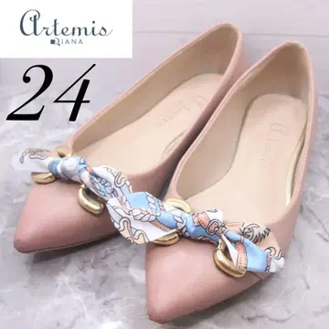 diana 다이애나  스카프 리본  핑크  펌프스  24