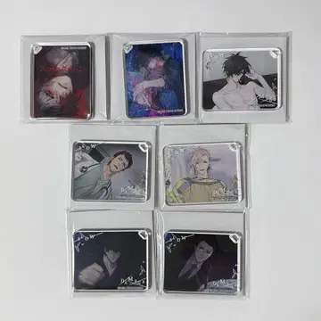 슬로우 데미지 슬로우 데미지 아크릴 플레이트 키체인 총 7종 세트