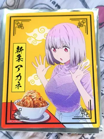 그리드맨 유니버스 신조 아카네 아크릴 카드 야로 라멘