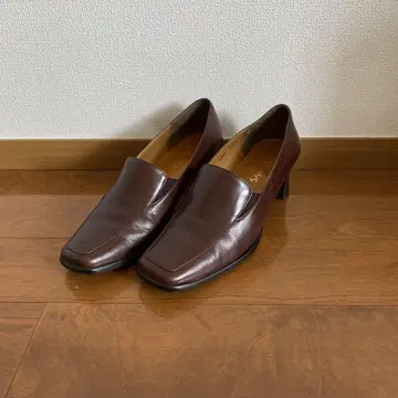 SANITALS 브라운 스퀘어토 신발 23.5cm