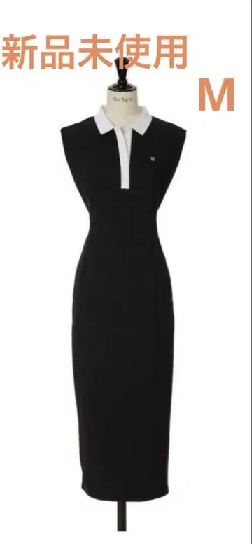 미사용 새상품 French Sleeve Polo Long Dress