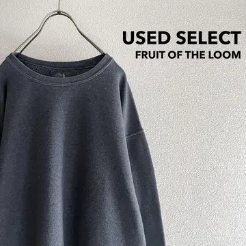 구제 의류 "FRUIT OF THE LOOM" 그레이 풀오버