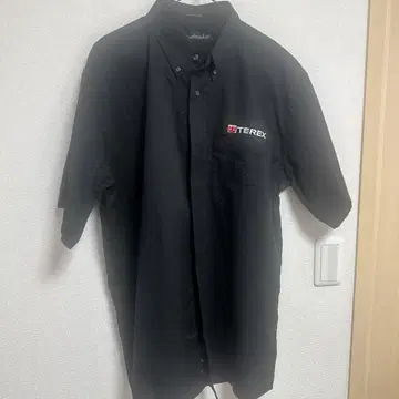 TEREX 반팔 워크 셔츠 L 블랙