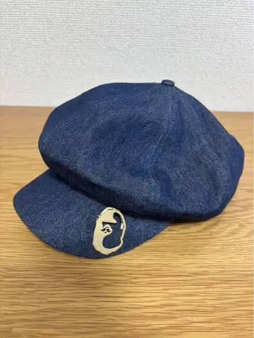 Mr. BATHING APE 데님 뉴스 보이 캡