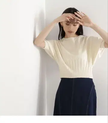 크롭 돌먼 니트 NATURAL BEAUTY BASIC