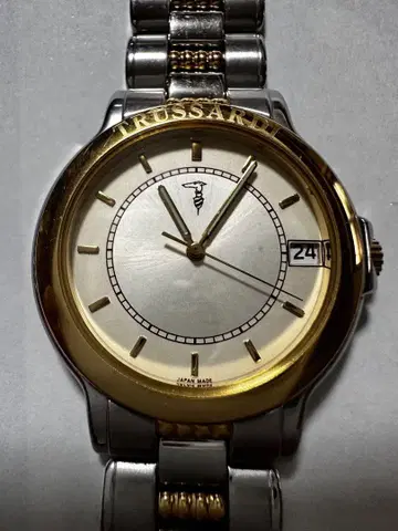TRUSSARDI 아날로그 시계 실버/골드