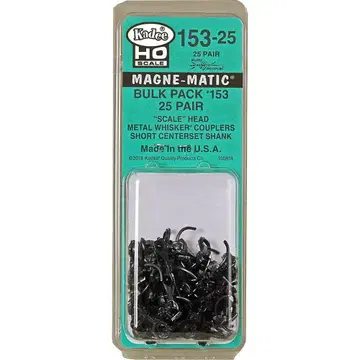 Kadee 153 KD 커플러 58번 숏 생크 버전 25량 분 5호 호환