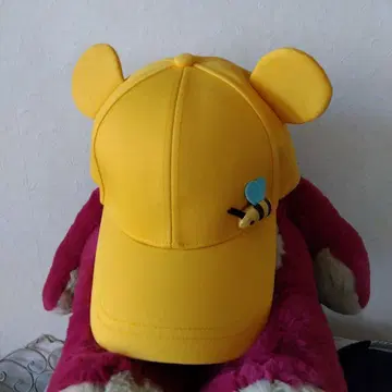 디즈니 푸우 귀도리 모자
