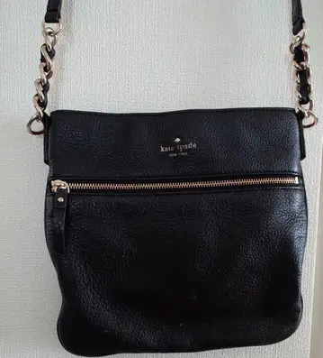 kate spade 블랙 가죽 숄더백