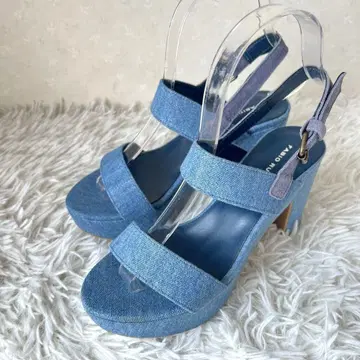 미사용품 파비올루스콘니 샌들 데님 23cm 36