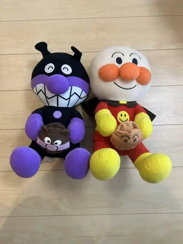 호빵맨 바이킹맨 봉제 인형 세트