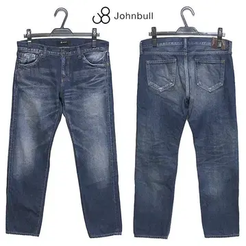 Johnbull 오센틱 크롭 팬츠 셀비치 데님 팬츠