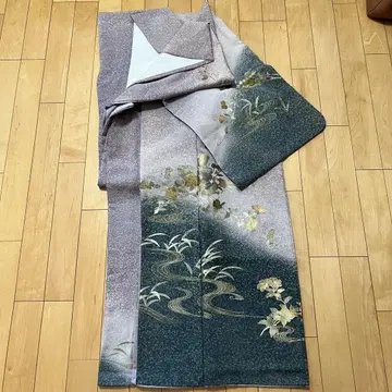 호몬기 미사용 그린과 보라색 그라데이션