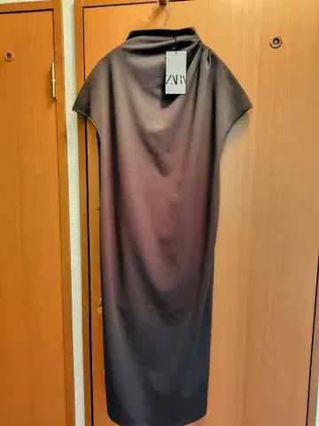 자라 반팔 롱 원피스