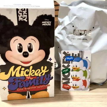 POPMART 미키 패밀리 봉제 인형 키체인 [시크릿]