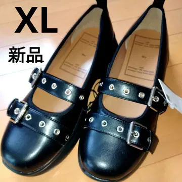 새상품 GU 로쿠 멜리 제인 신발 블랙 XL