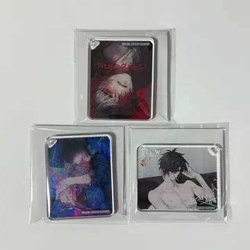 슬로우 데미지 슬로우 데미지 아크릴 플레이트 키체인 토와 3종 세트