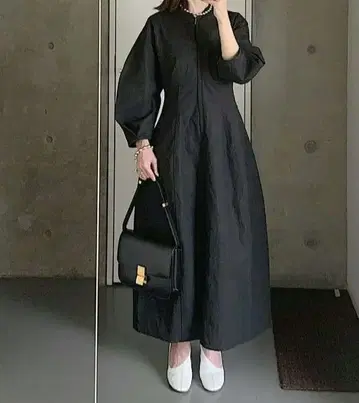 JIL SANDER 질 샌더 풀 집업 롱 원피스
