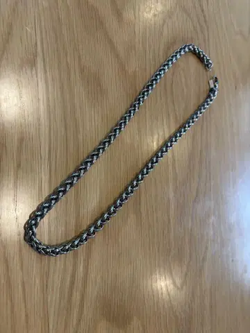 파이텐 한정품 티타늄 목걸이 뜨개질 폭 6.5mm 50cm 일본제