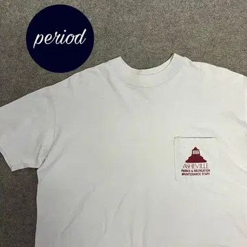 P2061 빈티지 90년대 ASHEVILLE 스태프 티셔츠